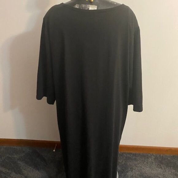 Vintage Karla Marie Black dress, size 2X - Picture 3 of 5
